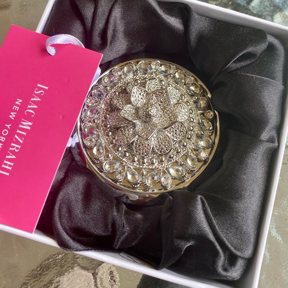 Isaac Mizrahi One of a kind jeweled compact mirror
